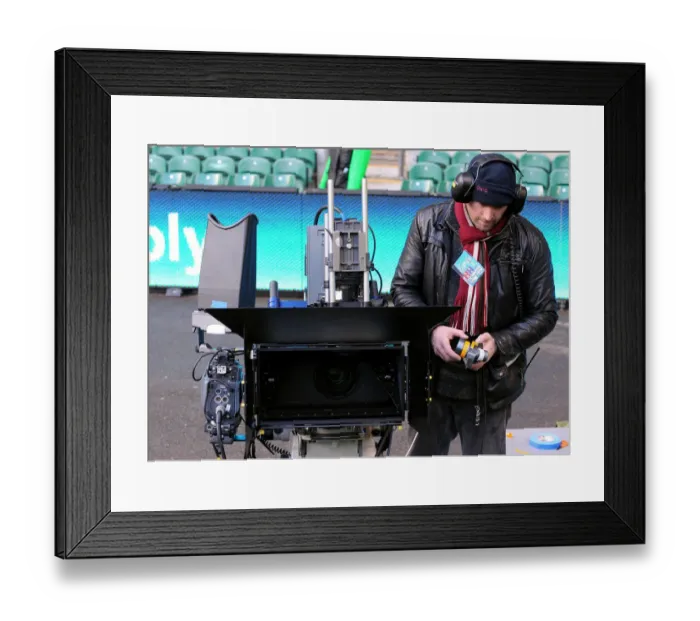 Framed Print : 3d Camera Getting Ready For The Match Framed Print : 3d Camera Getting Ready For The Match