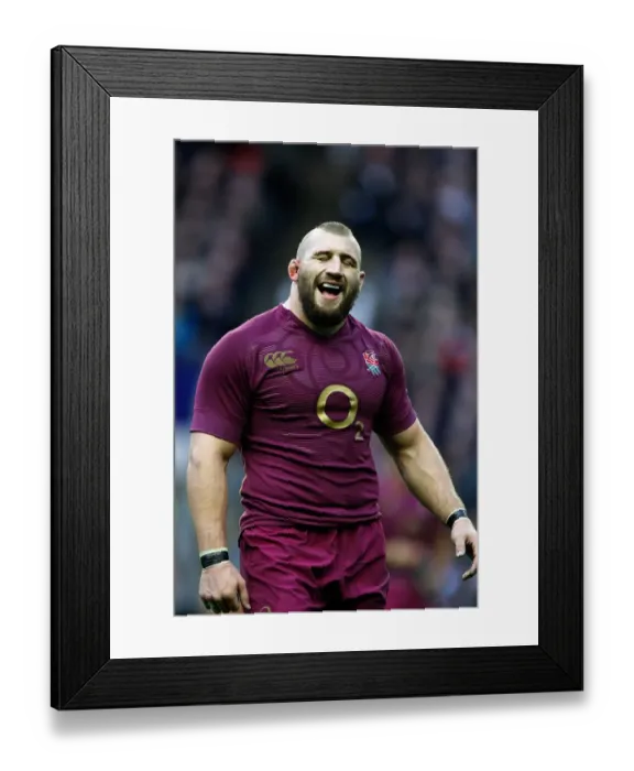 Framed Print : Joe Marler Grimaces
