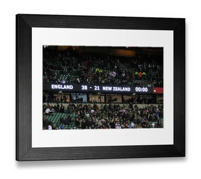 Framed Print : The Final Scoreboard At Twickenham Framed Print : The Final Scoreboard At Twickenham