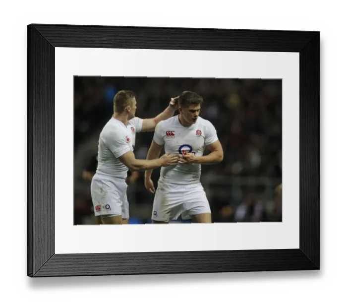 Framed Print : Chris Ashton & Owen Farrell Framed Print : Chris Ashton & Owen Farrell
