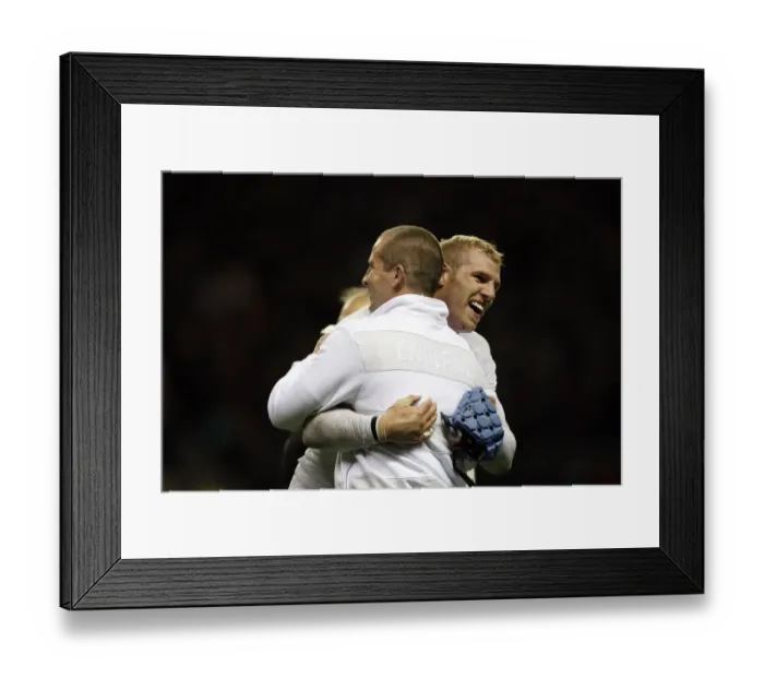 Framed Print : Stuart Lancaster (Head Coach) & James Haskell Framed Print : Stuart Lancaster (Head Coach) & James Haskell