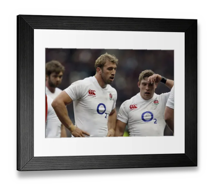 Framed Print : Chris Robshaw & Tom Youngs Framed Print : Chris Robshaw & Tom Youngs