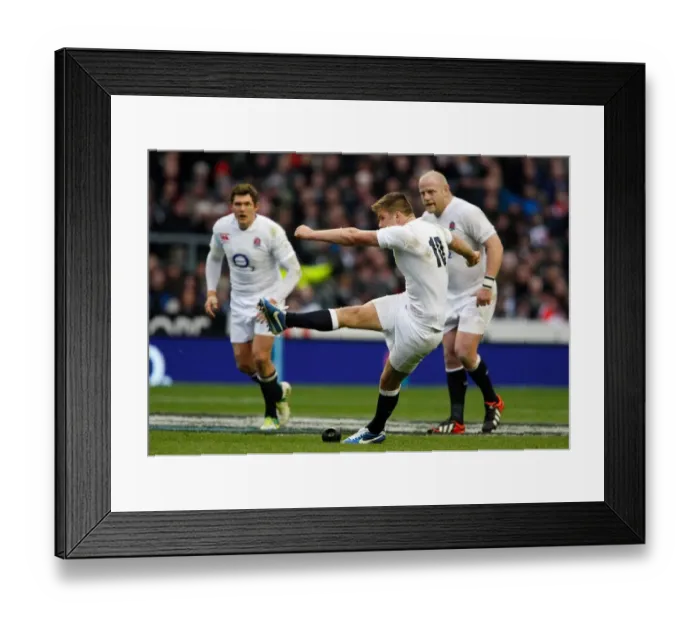 Framed Print : Owen Farrell Kicks Another Penalty Framed Print : Owen Farrell Kicks Another Penalty