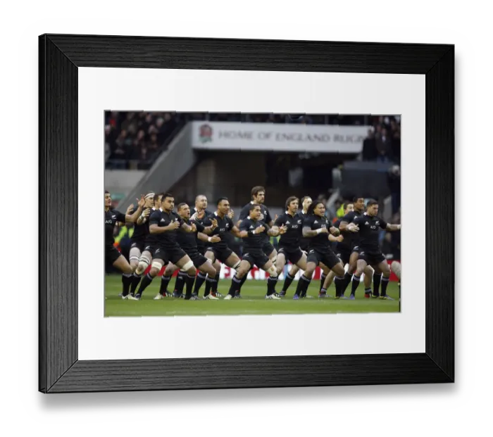 Framed Print : New Zealand Perform The Haka Framed Print : New Zealand Perform The Haka