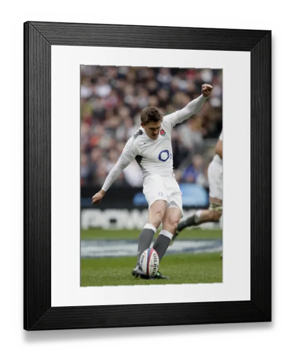 Framed Print : Toby Flood Converts England Penalty Framed Print : Toby Flood Converts England Penalty