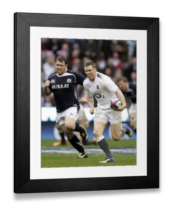 Framed Print : Chris Ashton Charges Framed Print : Chris Ashton Charges