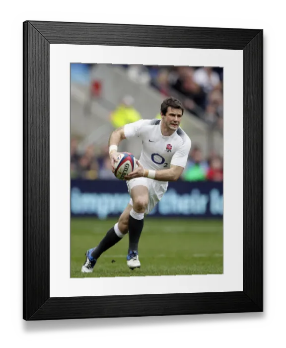 Framed Print : Ben Foden England and Northampton Saints Rugby Union England V Scotland Framed Print : Ben Foden England and Northampton Saints Rugby Union England V Scotland