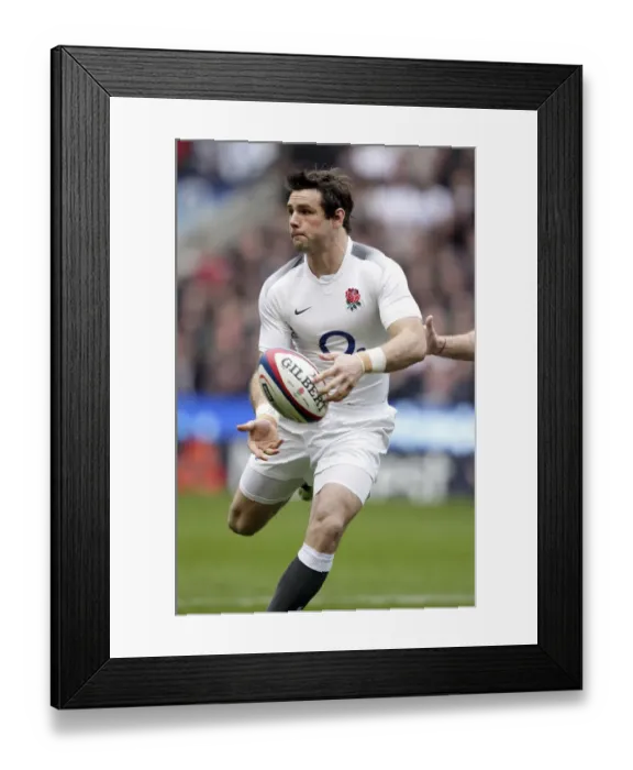 Framed Print : Ben Foden England and Northampton Saints Rugby Union England V Scotland Framed Print : Ben Foden England and Northampton Saints Rugby Union England V Scotland
