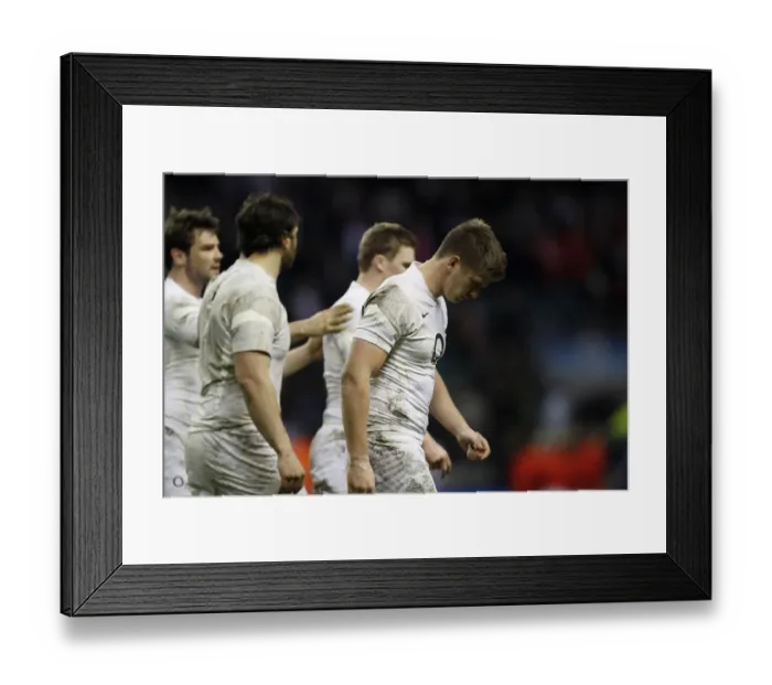 Framed Print : Owen Farrell After England Defeat