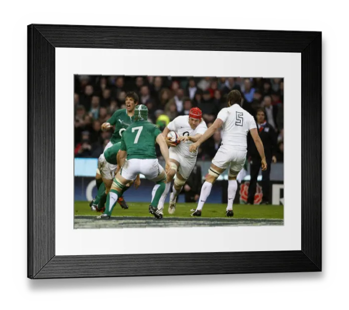 Framed Print : Mouritz Botha Makes A Run