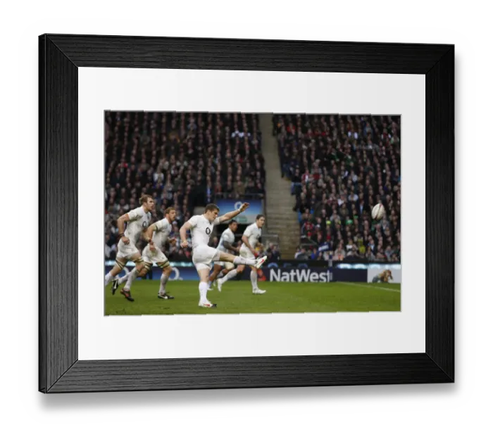 Framed Print : Owen Farrell Kicks 2nd Penalty Framed Print : Owen Farrell Kicks 2nd Penalty