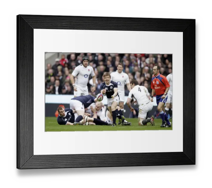 Framed Print : Rory Lawson At Scrum Half Framed Print : Rory Lawson At Scrum Half