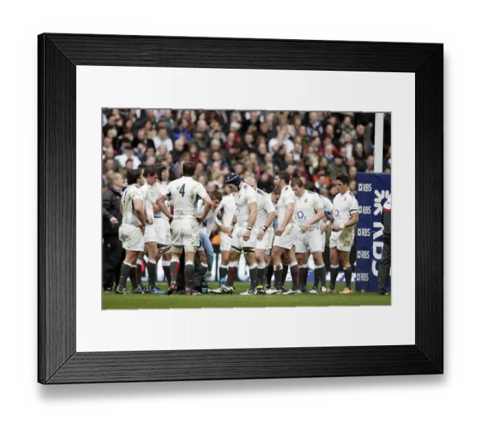 Framed Print : England Players After Conceeding Framed Print : England Players After Conceeding
