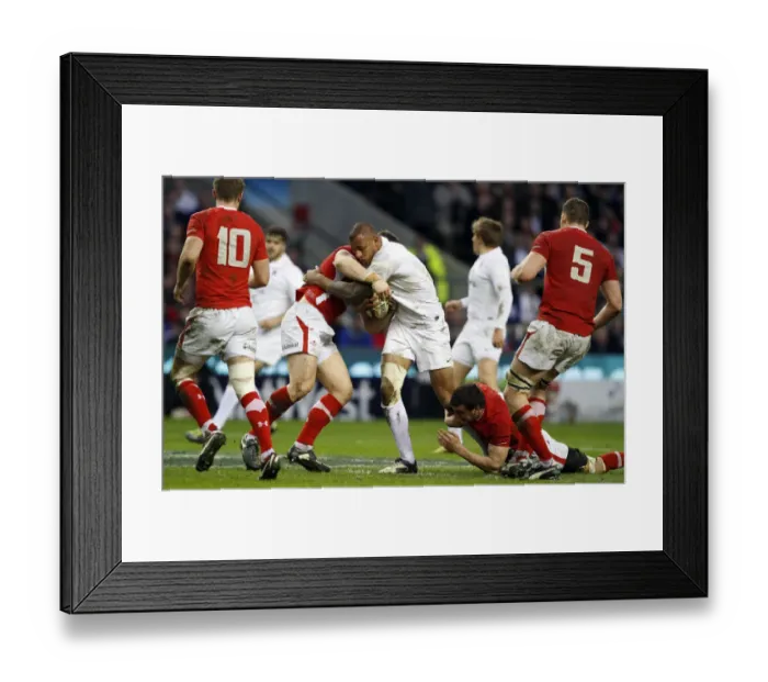 Framed Print : Courtney Lawes, Sam Warburton & Scott Williams