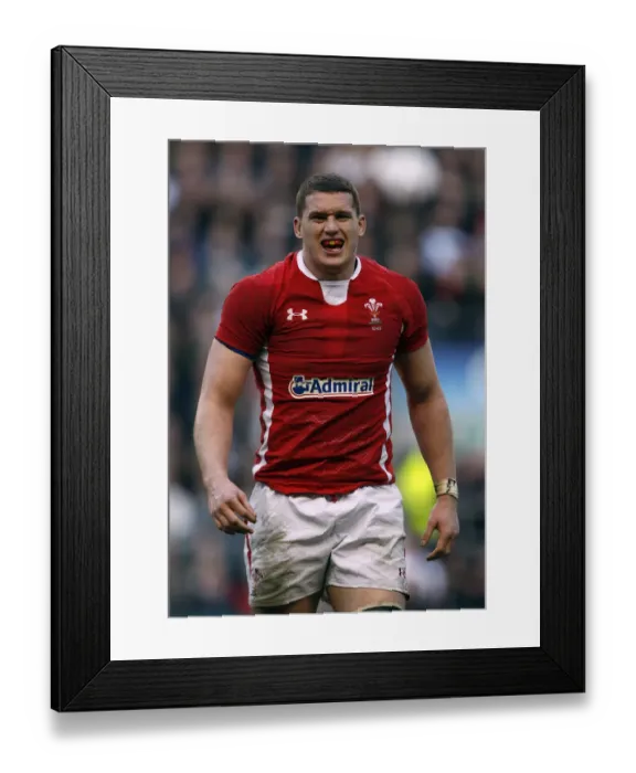 Framed Print : Ian Evans Wales and Ospreys Rugby Union England V Wales Rbs Six-Nations