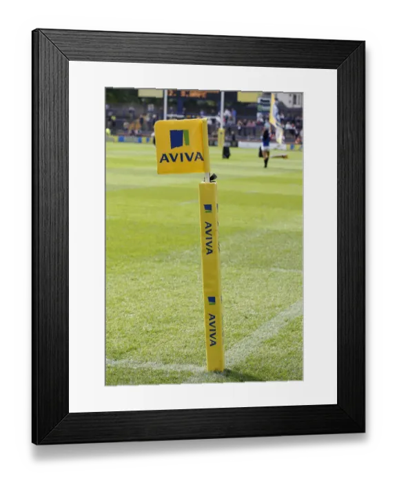 Framed Print : Aviva Premiership Flag Stick Framed Print : Aviva Premiership Flag Stick