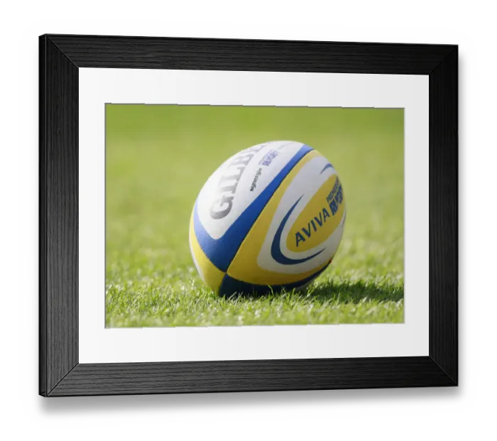 Framed Print : Aviva Premiership Matchball Framed Print : Aviva Premiership Matchball