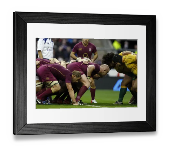 Framed Print : Chris Robshaw & Dan Cole In The Scrum