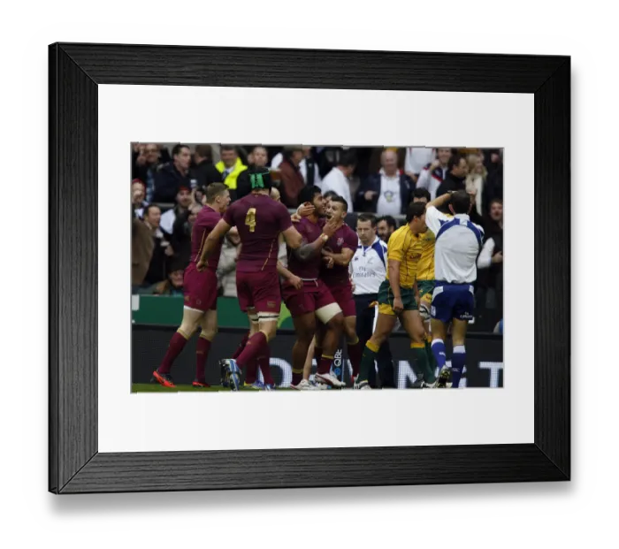 Framed Print : Danny Care & Manusamoa Tuilagi Celebrate Framed Print : Danny Care & Manusamoa Tuilagi Celebrate