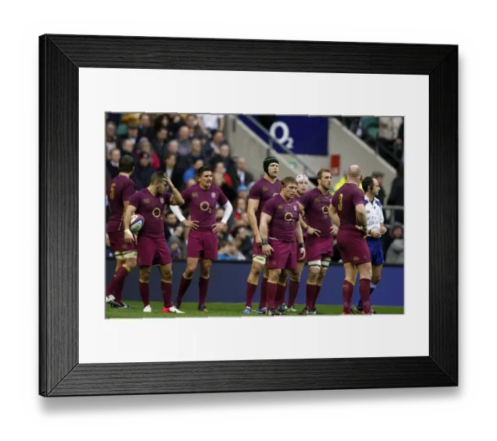 Framed Print : Danny Care & Dejected England Players Framed Print : Danny Care & Dejected England Players