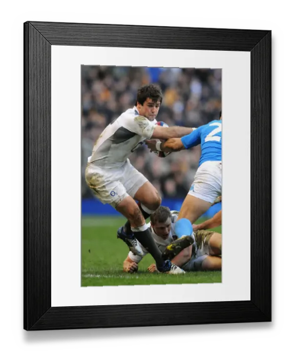 Framed Print : Ben Foden & Chris Ashton Framed Print : Ben Foden & Chris Ashton