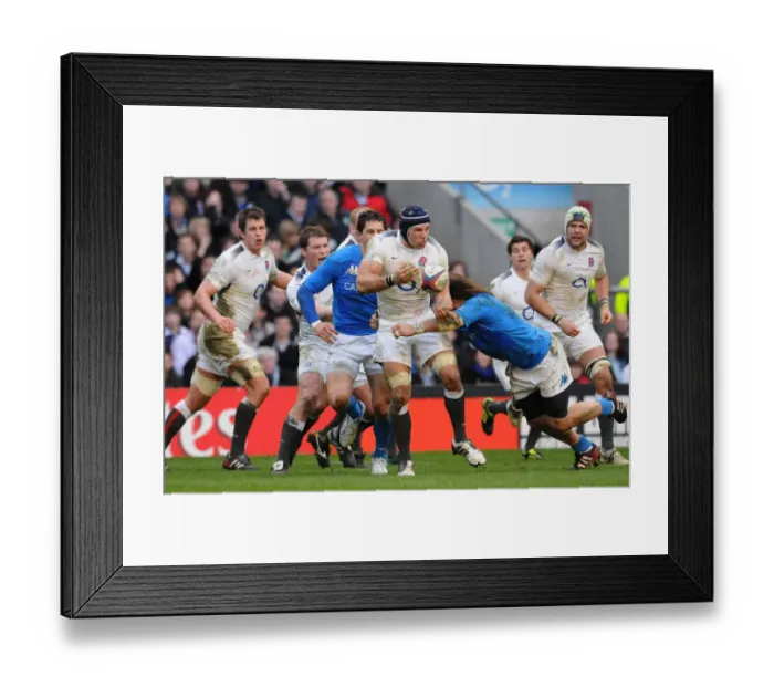 Framed Print : James Haskell Tackeld By Castrogiovanni Framed Print : James Haskell Tackeld By Castrogiovanni