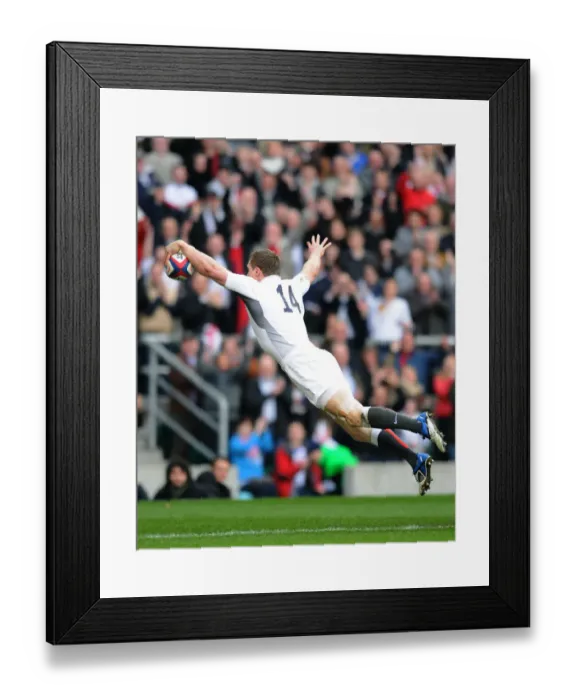 Framed Print : Chris Ashton Swallow Dive Celebration Framed Print : Chris Ashton Swallow Dive Celebration