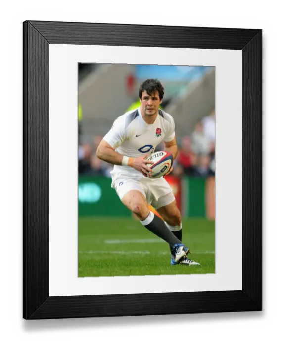 Framed Print : Ben Foden England and Northampton Saints Rugby Union England V Italy Twickenham Framed Print : Ben Foden England and Northampton Saints Rugby Union England V Italy Twickenham
