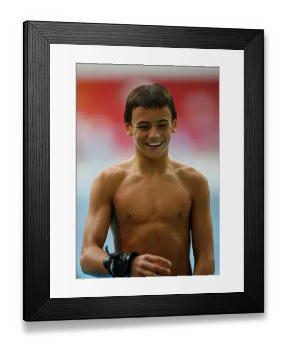 Framed Print : Tom Daley Synchronized Diving Synchronized Diving Practice Olympic Stadium