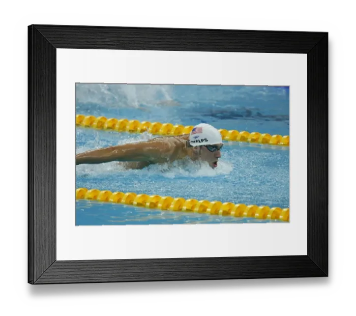 Framed Print : Michael Phelps