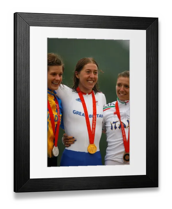 Framed Print : Emma Johansson, Nicole Cooke and Tatiana Guderzo Framed Print : Emma Johansson, Nicole Cooke and Tatiana Guderzo
