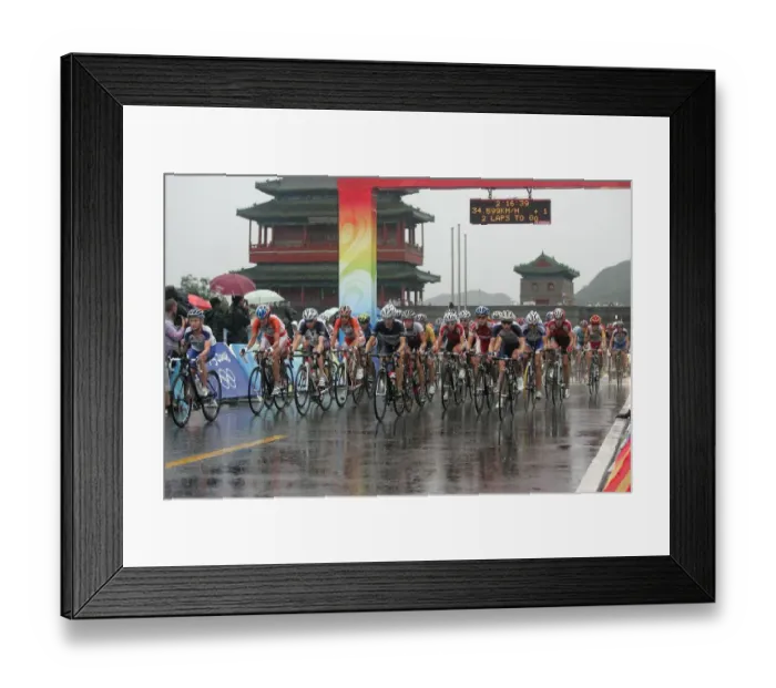 Framed Print : Womens Cycling Road Race