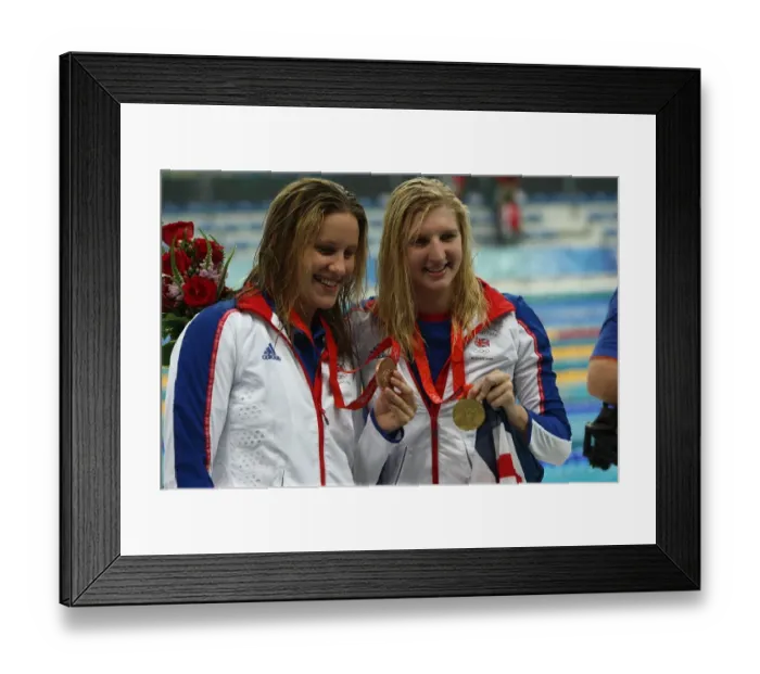Framed Print : Joanne Jackson & Rebecca Adlington