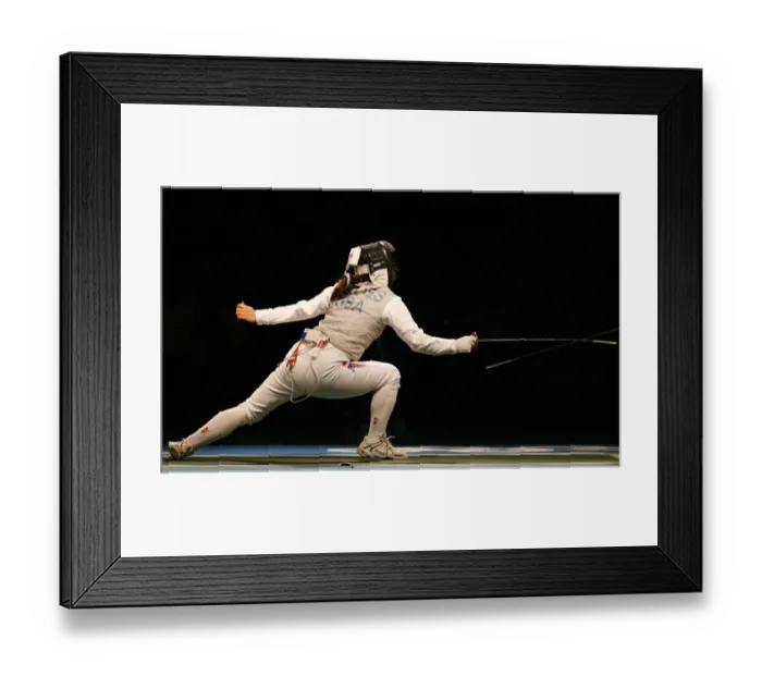 Framed Print : Womens Olympic Fencing Framed Print : Womens Olympic Fencing
