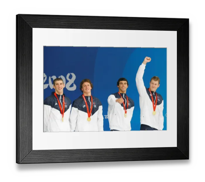 Framed Print : Phelps, Lochte, Berens & Vanderkaay Framed Print : Phelps, Lochte, Berens & Vanderkaay