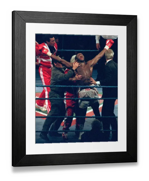 Framed Print : Herbie Hide Wins Wbo World