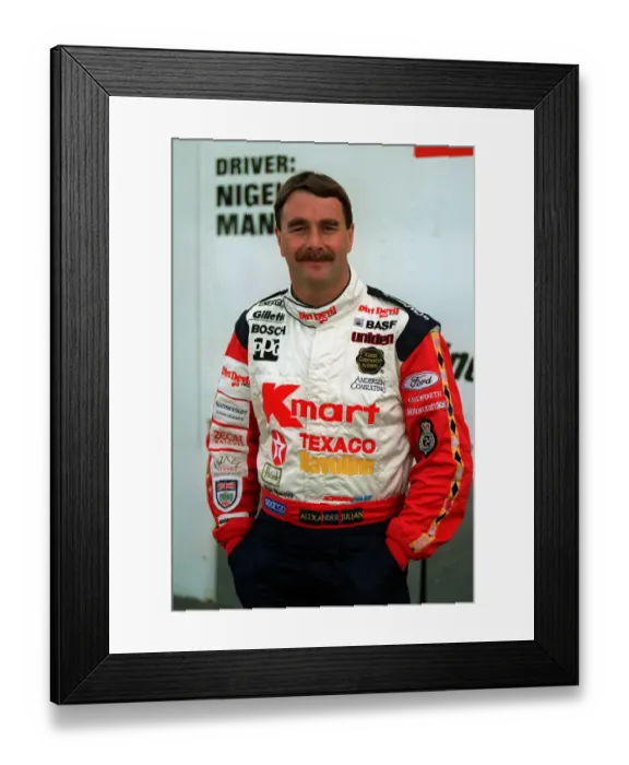 Framed Print : Nigel Mansell Framed Print : Nigel Mansell