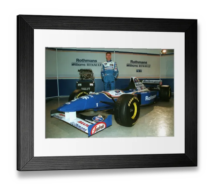 Framed Print : David Coulthard With Framed Print : David Coulthard With