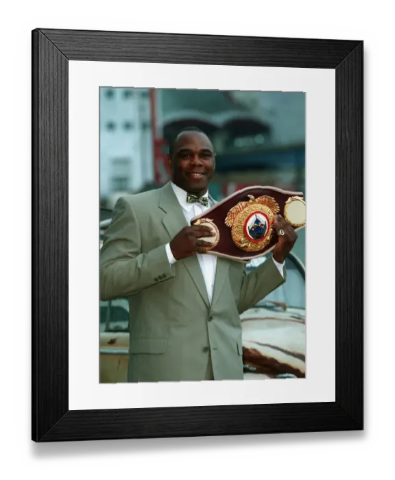 Framed Print : Michael Bentt With Wbo Belt Framed Print : Michael Bentt With Wbo Belt