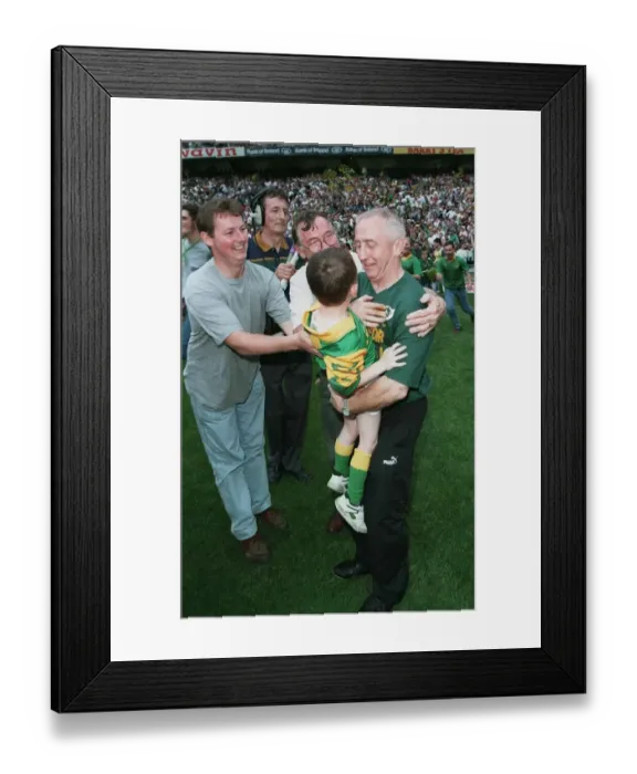 Framed Print : Meath Manager Boylan With Son
