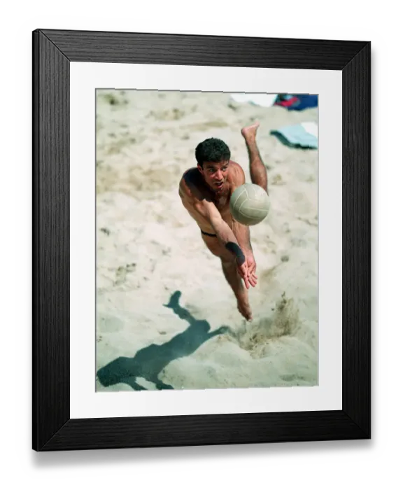 Framed Print : Beach Volleyball