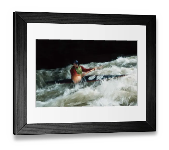 Framed Print : Canoeist With Movement Framed Print : Canoeist With Movement