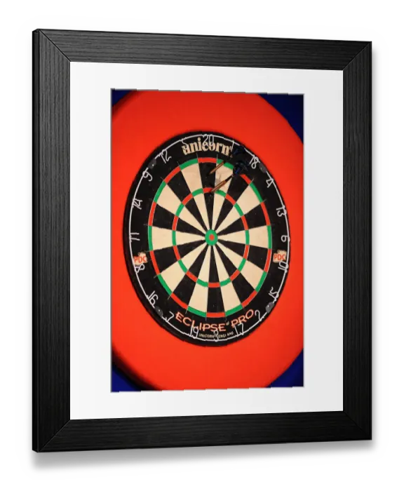 Framed Print : Dart Board