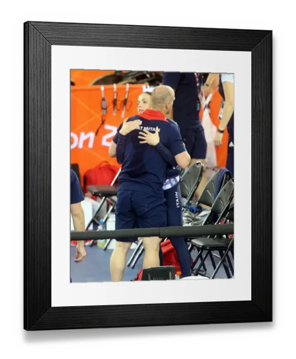 Framed Print : Victoria Pendleton & Dave Brailsford Framed Print : Victoria Pendleton & Dave Brailsford