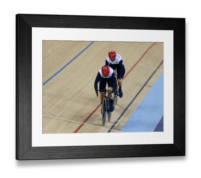 Framed Print : Victoria Pendleton & Jessica Varnish Framed Print : Victoria Pendleton & Jessica Varnish