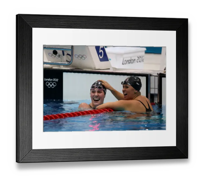 Framed Print : Missy Franklin & Elizabeth Beisel Framed Print : Missy Franklin & Elizabeth Beisel