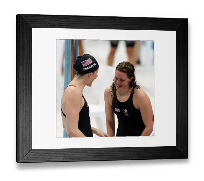 Framed Print : Missy Franklin & Hannah Miley Framed Print : Missy Franklin & Hannah Miley
