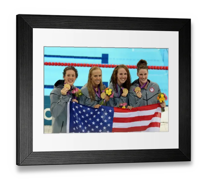 Framed Print : Shannon Vreeland, Dana Vollmer, Allison Schmitt & Missy Framed Print : Shannon Vreeland, Dana Vollmer, Allison Schmitt & Missy
