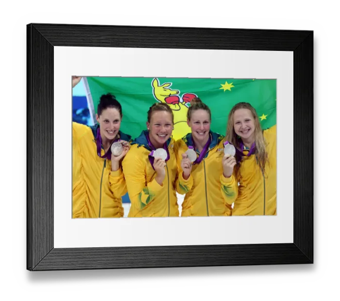 Framed Print : Melanie Schlanger, Kylie Palmer, Alicia Coutts & Bronte Framed Print : Melanie Schlanger, Kylie Palmer, Alicia Coutts & Bronte