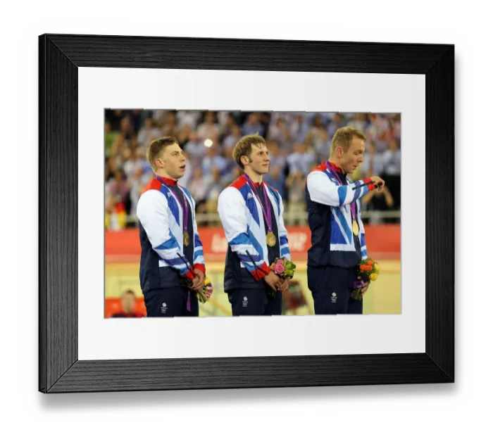 Framed Print : Philip Hindes, Jason Kenny & Chris Hoy